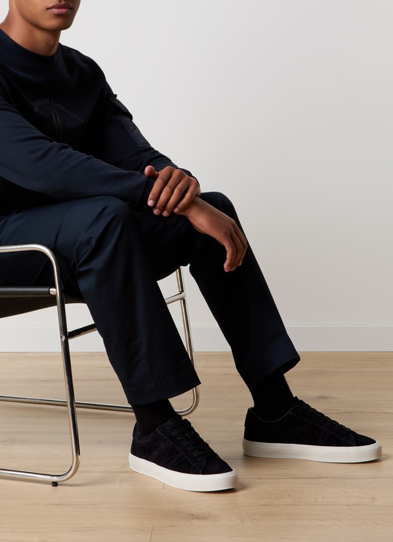 Sneakers Moncler Monaco2 in pelle scamosciata