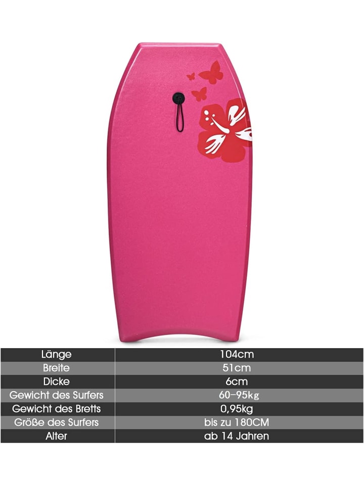 COSTWAY Schwimmbrett 104x51x6cm in Rosa günstig kaufen onesize