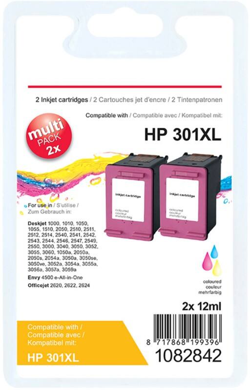 Viking 301XL Kompatibel HP Tintenpatrone CH564EEv1 Cyan, Magenta, Gelb Duopack 2 Stück
