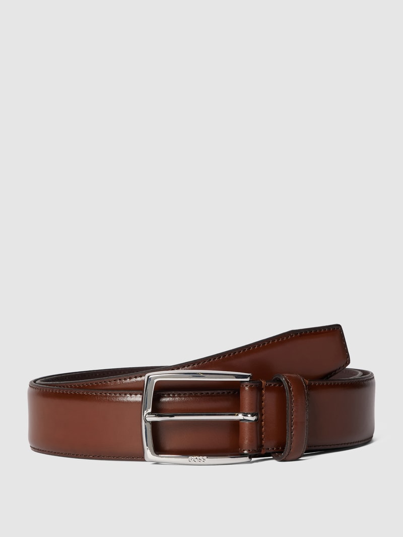 Gürtel aus Leder Modell 'Celie' in cognac