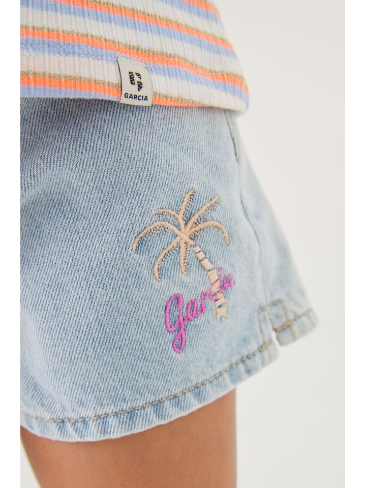 Garcia Jeans-Shorts in Hellblau günstig kaufen