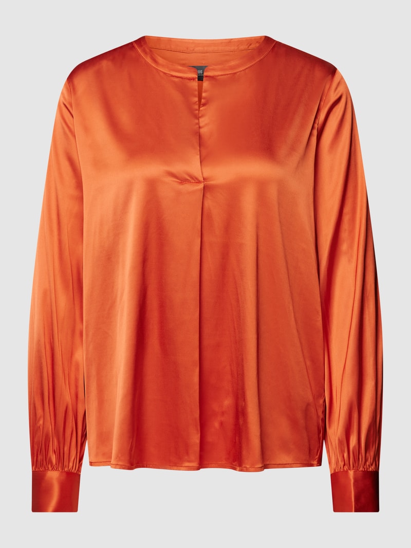 Bluse in Satin-Optik Modell 'ENFA' in orange