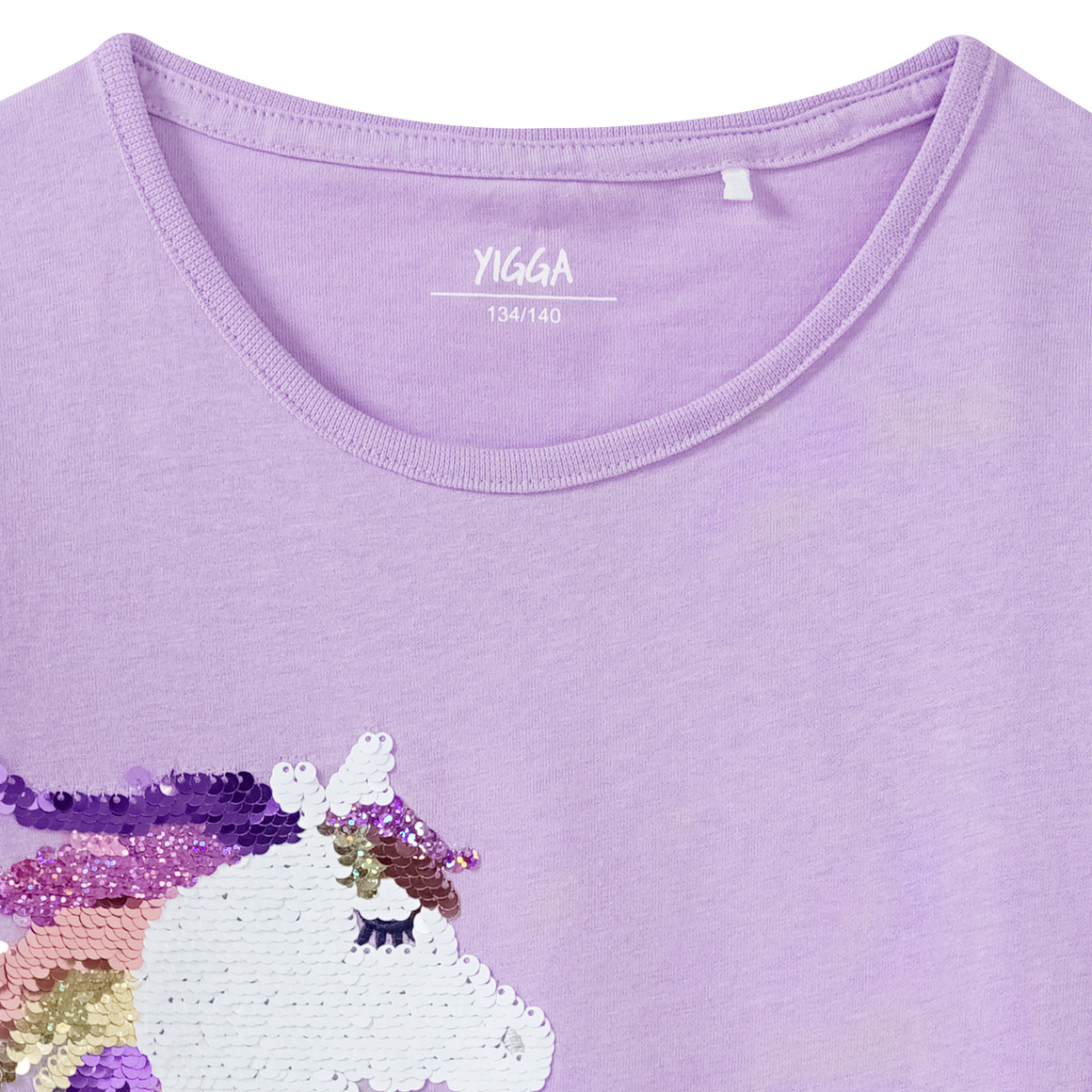 Mädchen Langarmshirt mit Wendepailletten