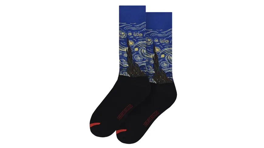 MuseARTa Unisex Socken Vincent van Gogh - Sternennacht BLUE