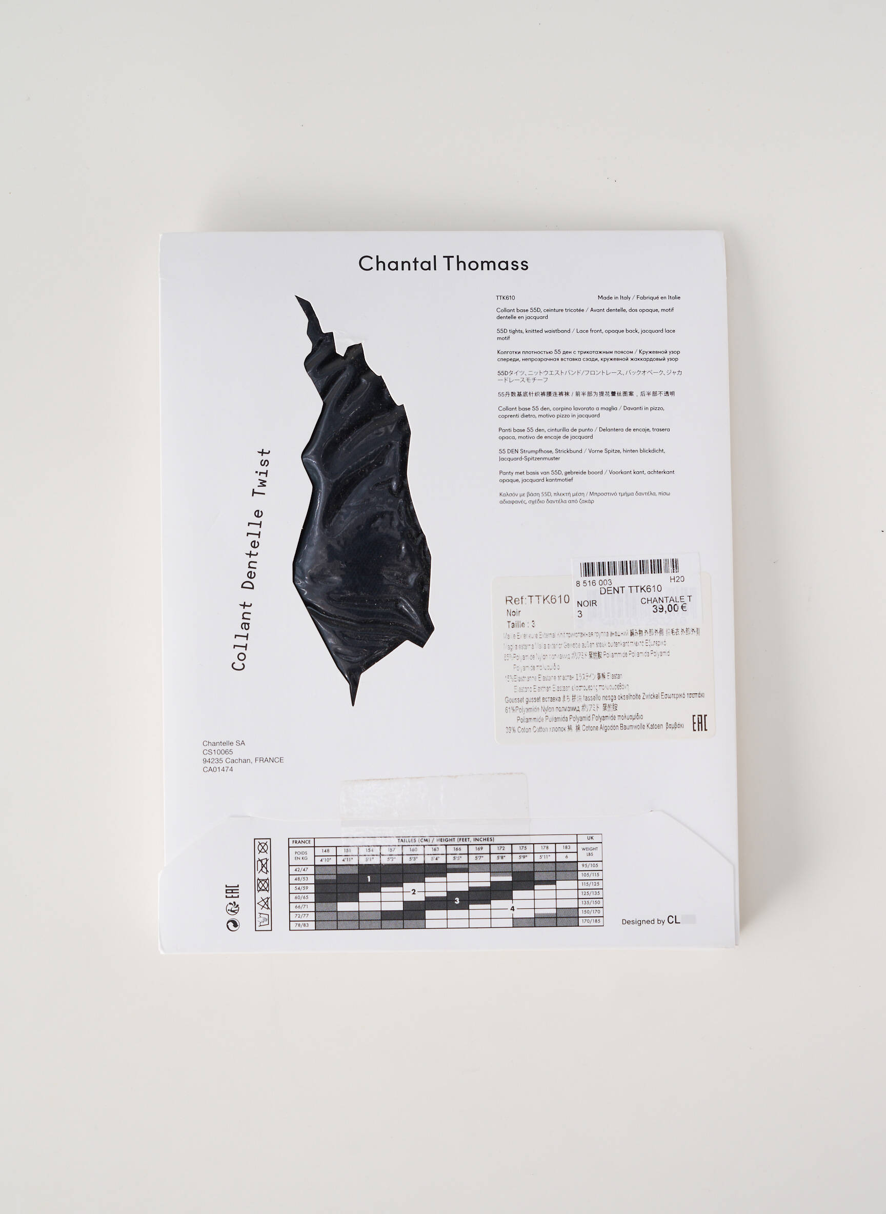 Chantal Thomass Collant Femme couleur noir