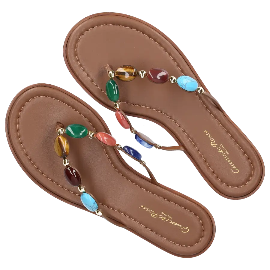 Gianvito Rossi - Zehentrenner G15240 Nappaleder - braun