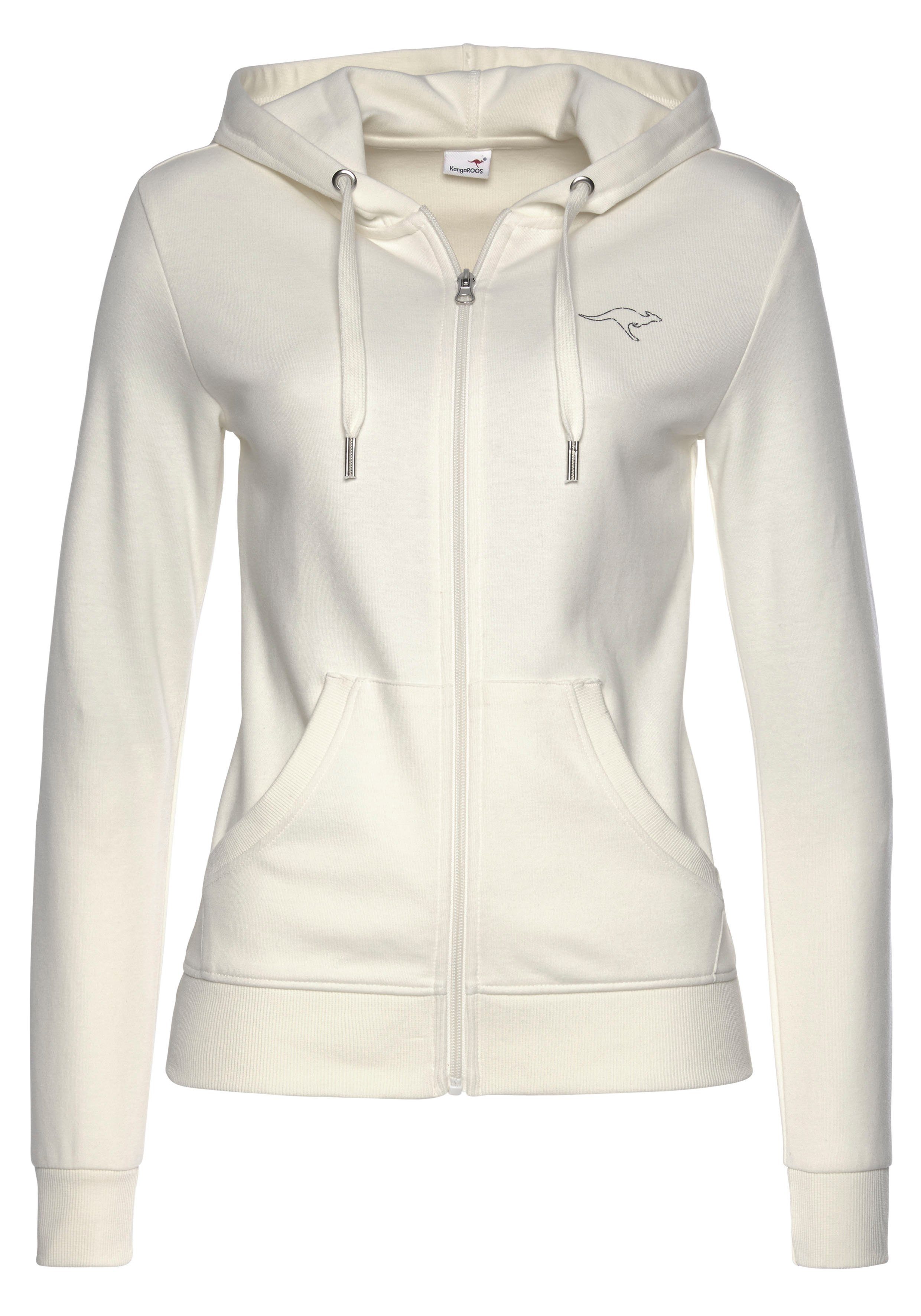 KangaROOS Sweatjacke mit großem Logodruck auf dem Rücken, Loungeanzug