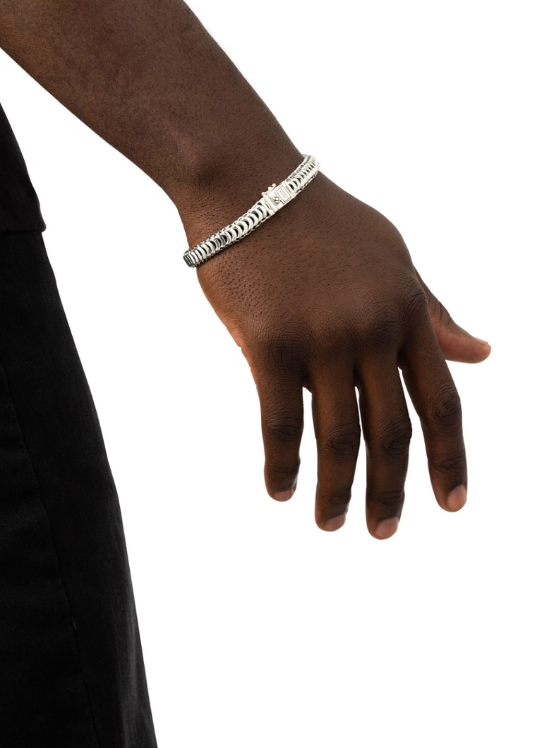 Buddha to Buddha  Lars XS schakelarmband van zilver
