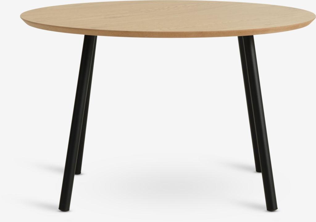 NYBO NYBO table basse Ø70 chêne noir/noir