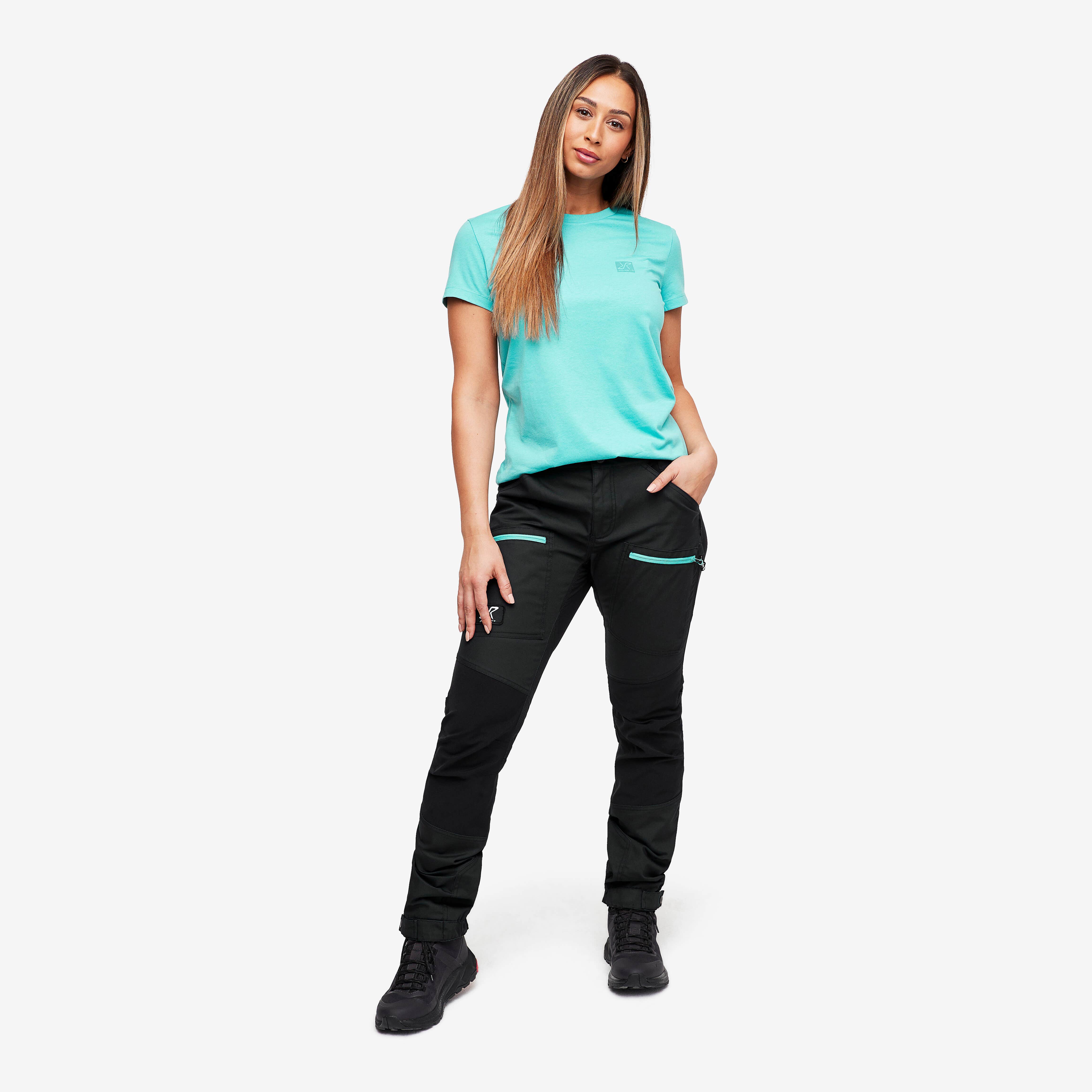 Nordwand Pro Pants Femme Charcoal Black/Porcelain
