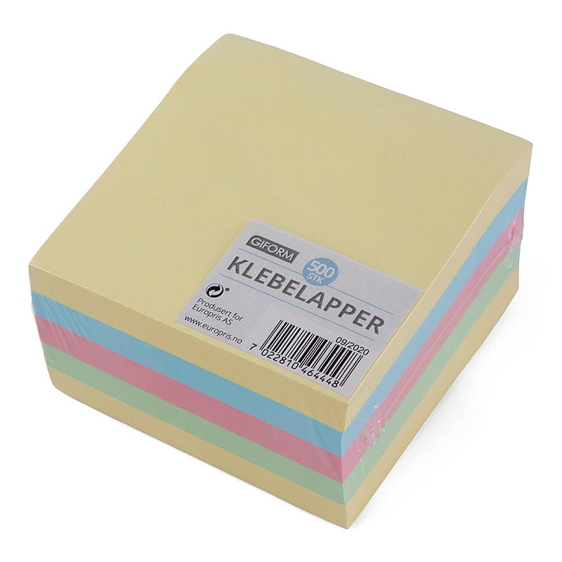 Giform Klebelapper 500 stk 7,5x7,5 cm