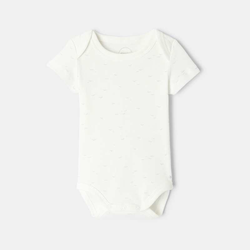 Lot de 3 bodies manches courtes en coton bio turquoise mixte Absorba