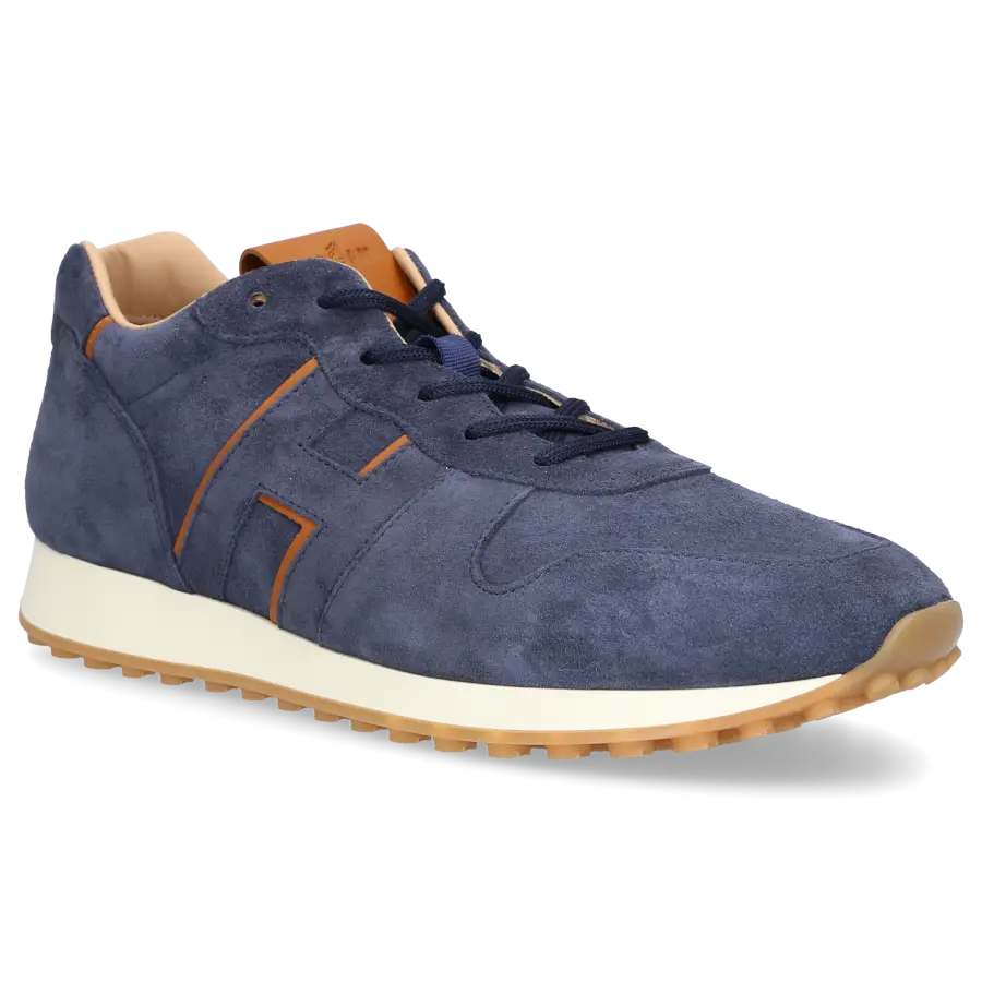 Hogan - Sneaker low H383 Veloursleder - blau