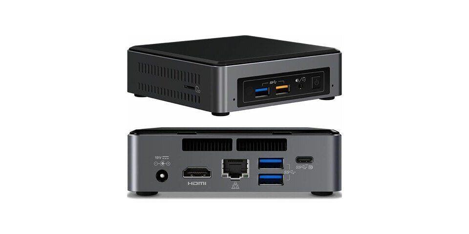 Intel® Intel NUC7I5BNK (Intel Core i5-7260U CPU 2x 2.2Ghz, 1x HDMI, 1x dP, 1x Mini-PC