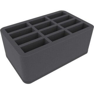 Feldherr 110 mm Half-Size Schaumstoff mit 12 länglichen Fächern
