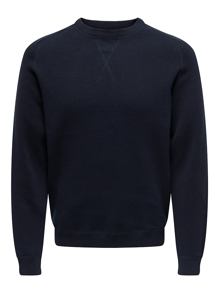 ONLY & SONS Pullover in Dunkelblau günstig kaufen