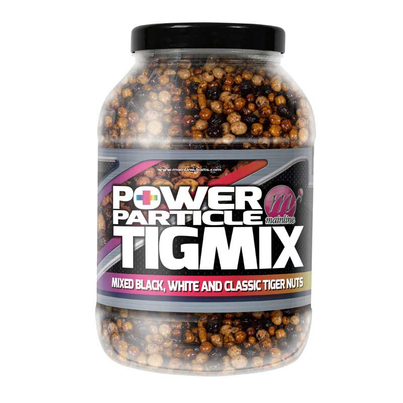 Gekochte Karpfensamen, Mainline Power Plus Partikel, Tigmix