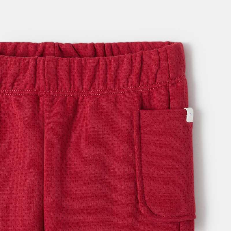 Pantalon en molleton piqué rouge bébé fille Absorba