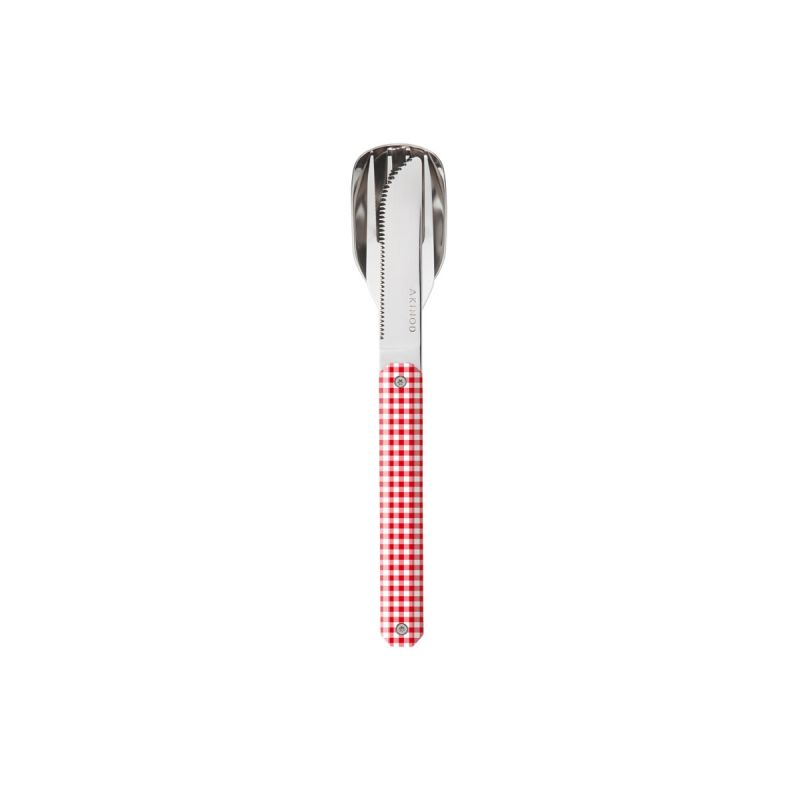 Akinod Magnetic Straight Cutlery 12H34 Mirror Vichy