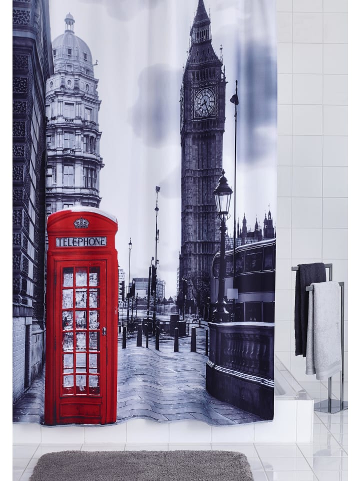 RIDDER Duschvorhang Textil London multicolor 180x200 cm günstig kaufen onesize