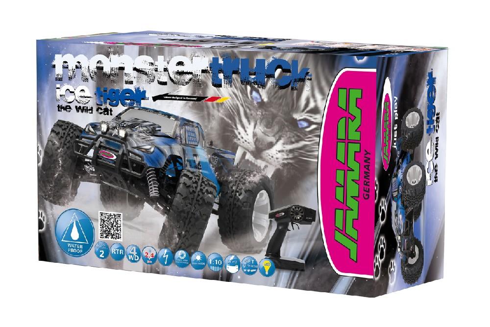 Jamara e.K. JAMARA Tiger Ice Monstertruck BL 4WD 1:10 Lipo 2,4GHz mit LED