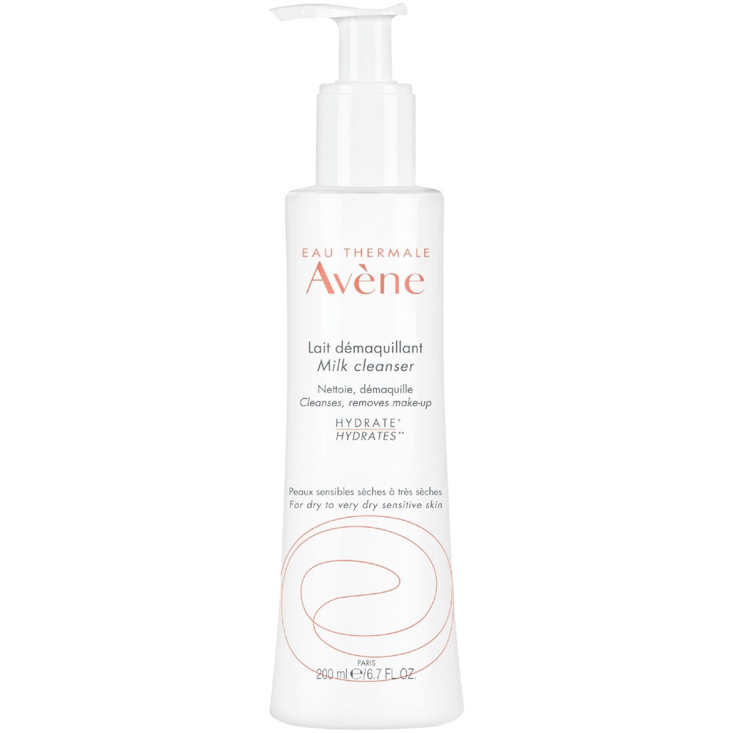 Eau Thermale Avène Lait Démaquillant Douceur Nettoie, Démaquille & Apaise - Peaux Sensibles Sèches 200 ml