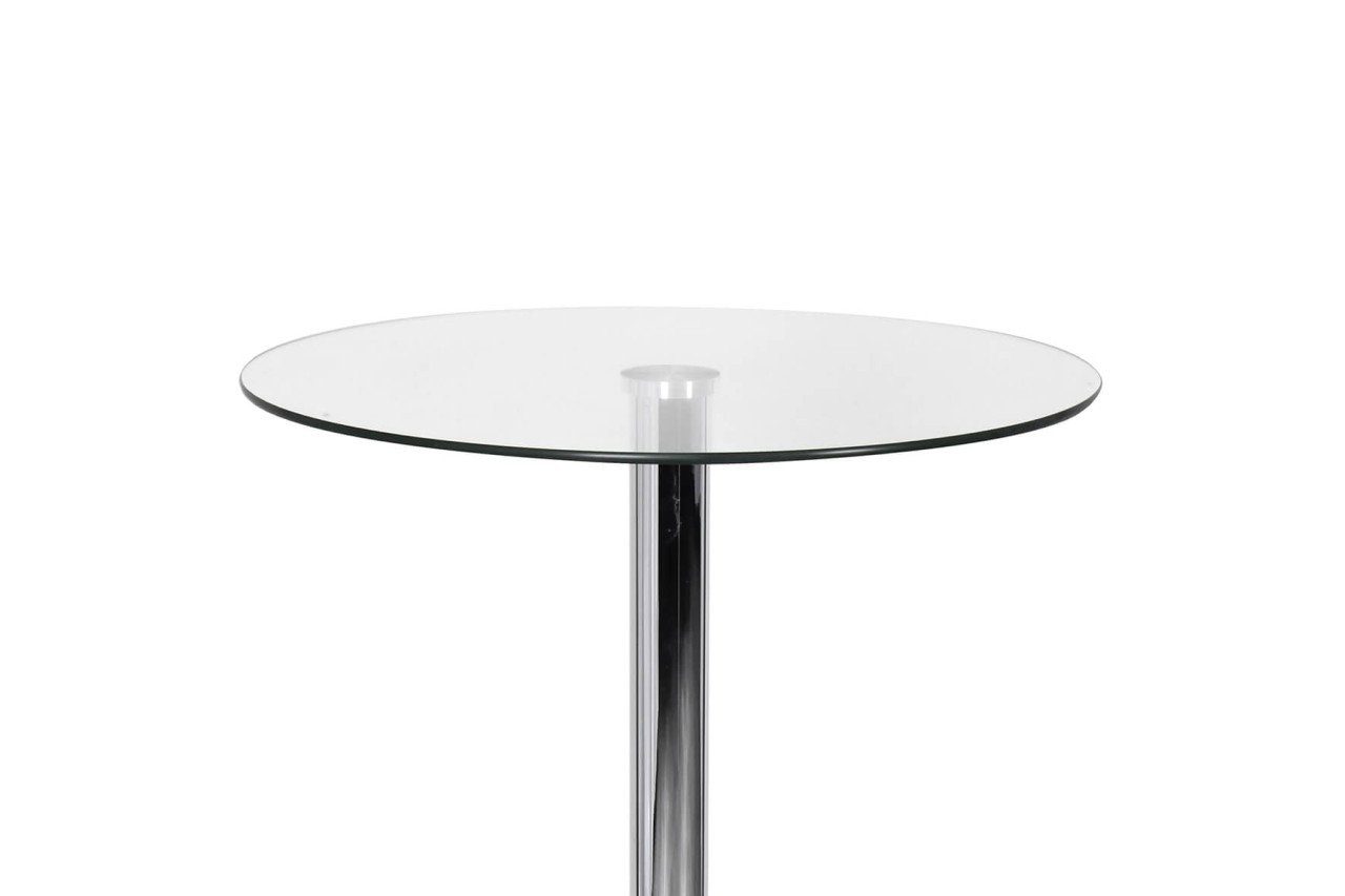 tinkaro Stehtisch ANDRIN Glas Bistrotisch Silber