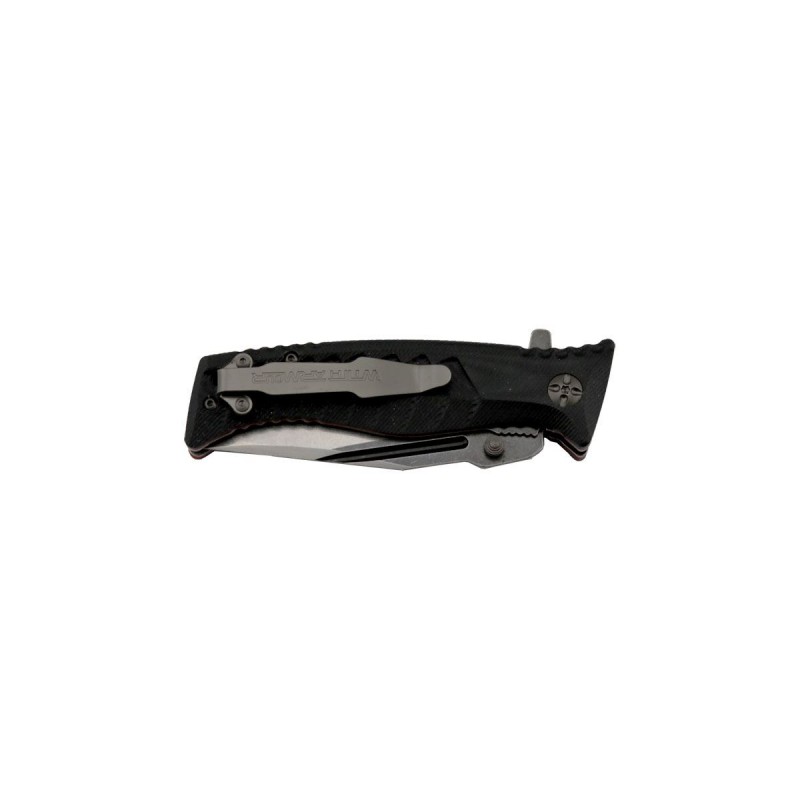 Witharmour Torpedo Schwarzes Messer, Taktisches Messer (EDC Messer)