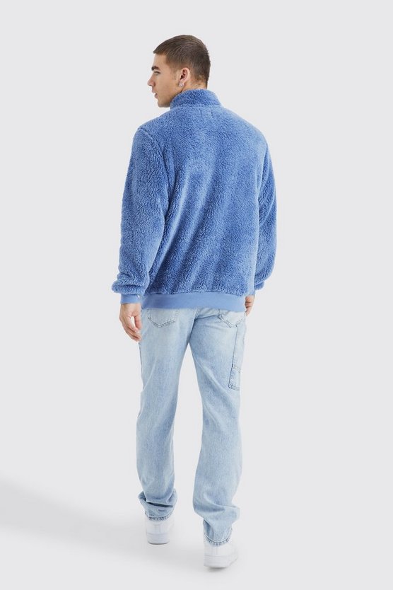 Official Borg-Sweatshirt mit 1/4 Reißverschluss
