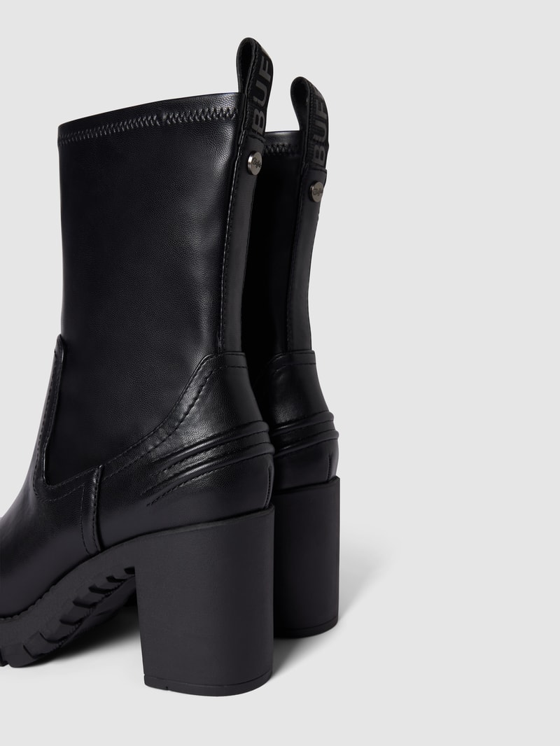 Stiefel mit Label-Applikation Modell 'OSLO' in schwarz