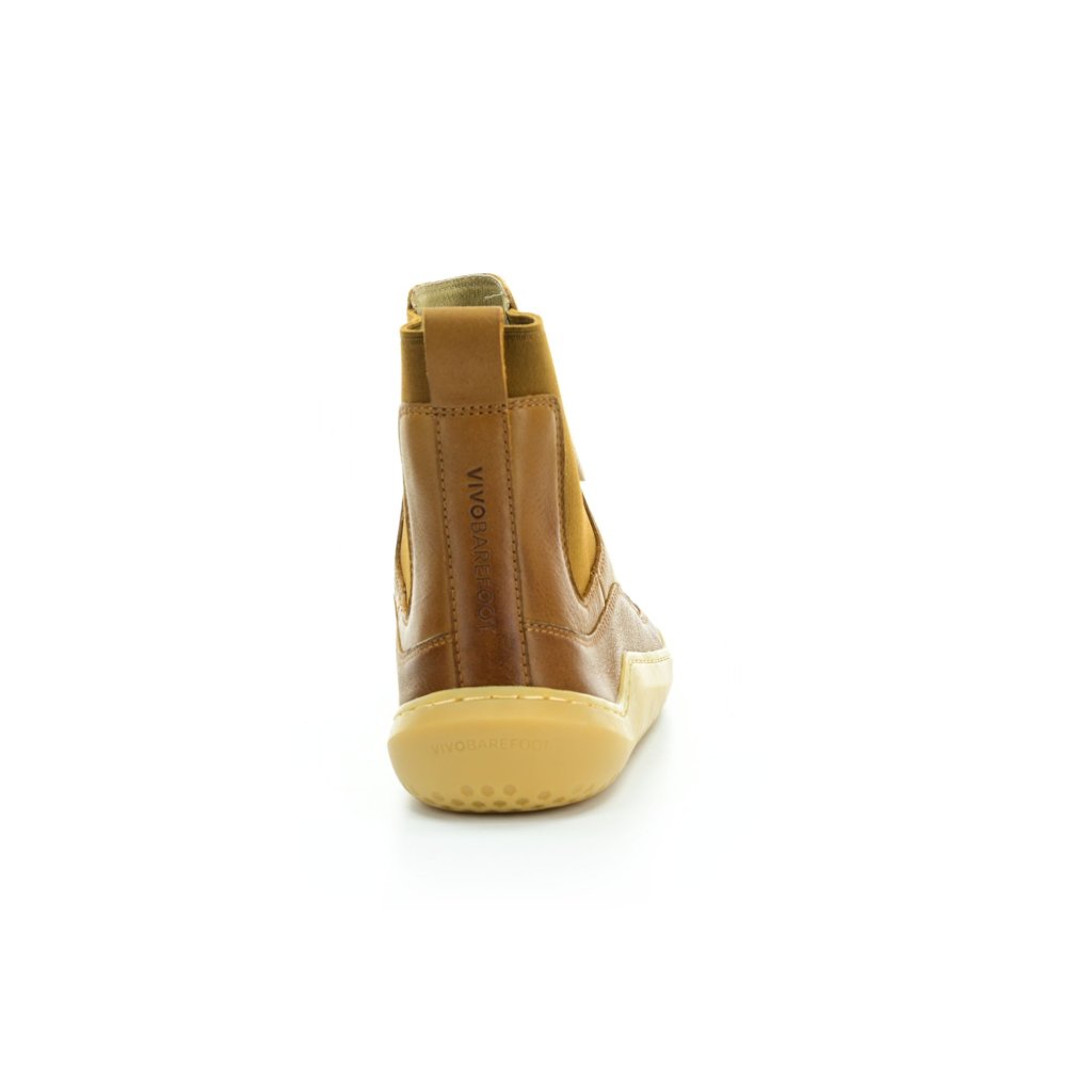 Vivobarefoot Gobi Chelsea L Tan Leather Damen-Barfußschuhe