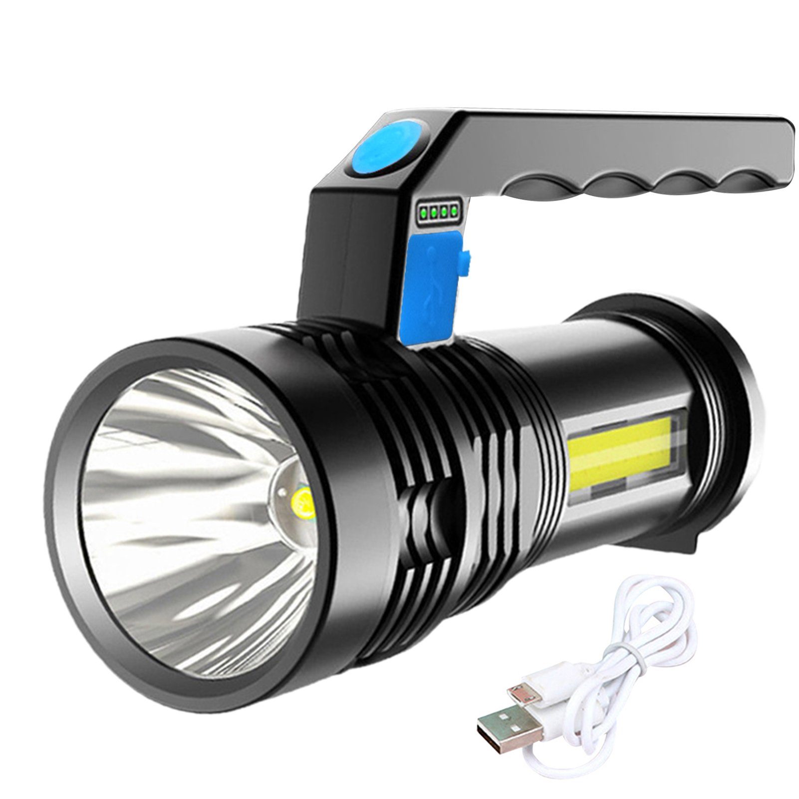 farfi LED Taschenlampe LED Taschenlampe IPX-6 Wasserdichte, Außenbereich Camping Taschenlampe (1-st), Starkes Licht, schwaches Licht, SOS, Flutlicht