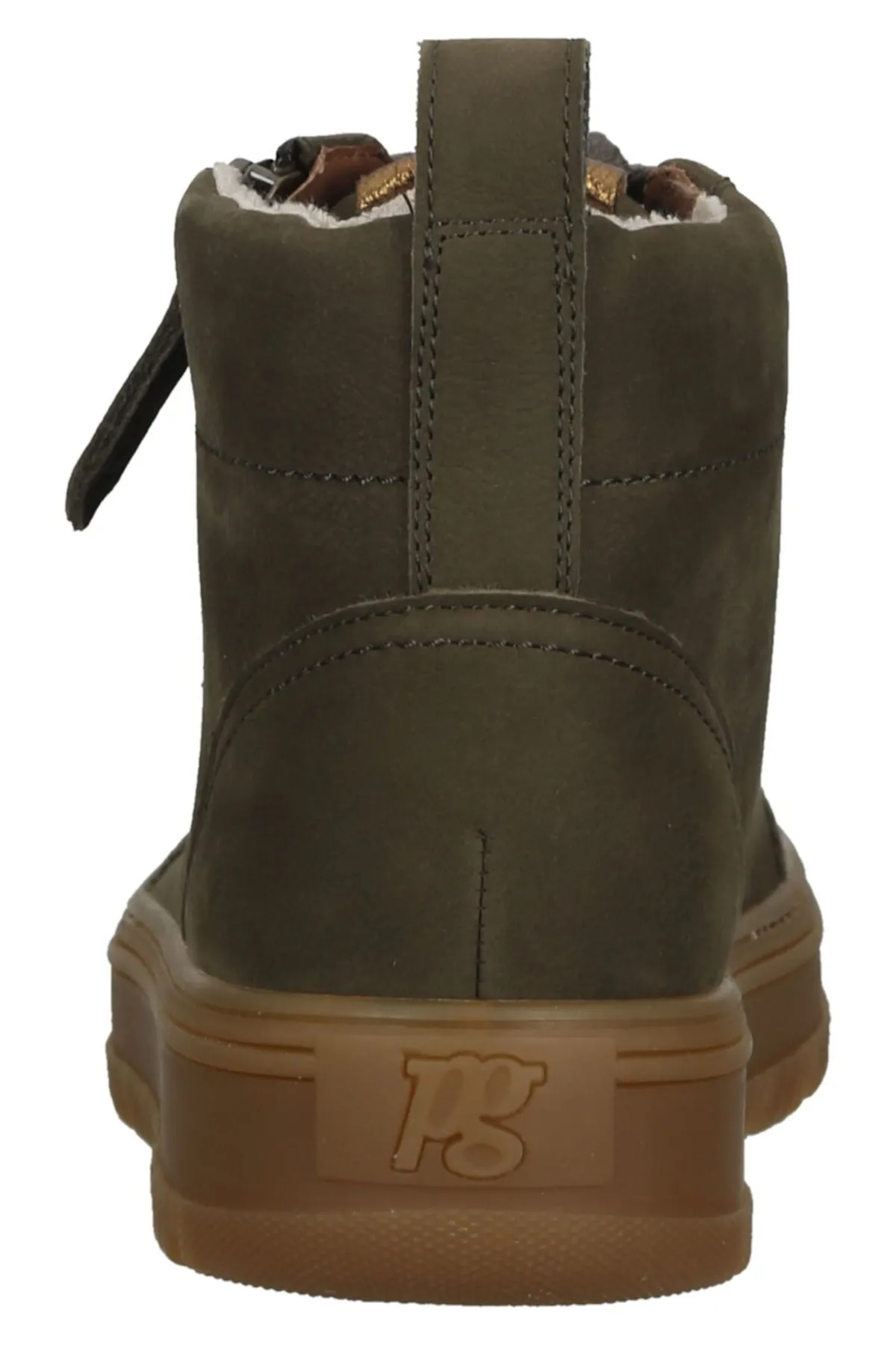 Paul Green  Sneaker - Khaki - Flacher Absatz