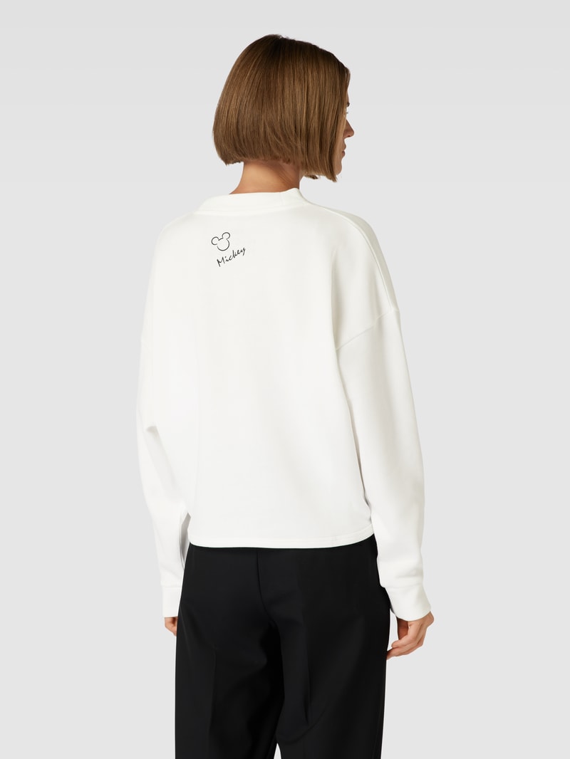 Sweatshirt mit Motiv-Print in offwhite