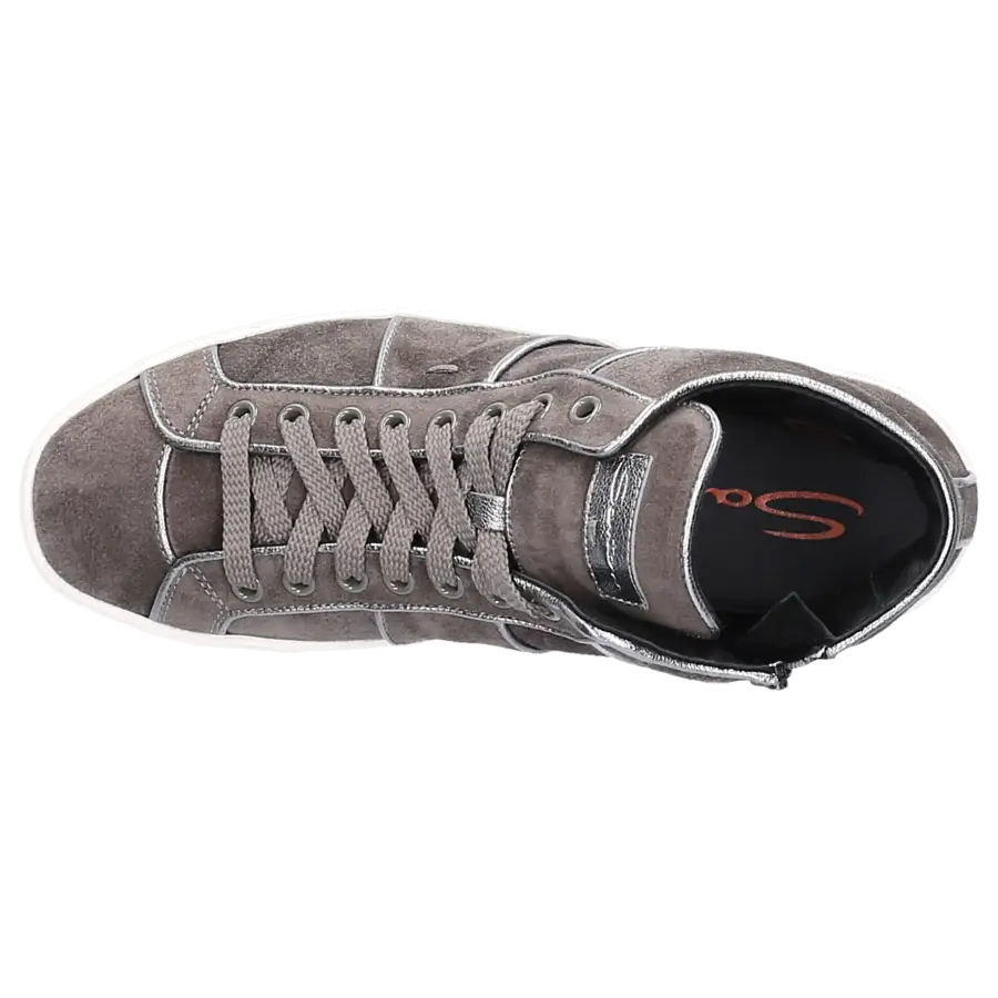 Santoni - Sneaker high 60429 taupe - grau