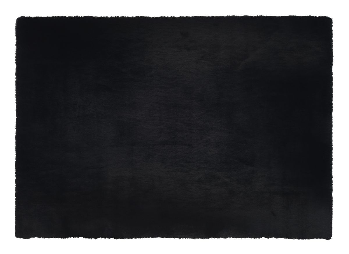 Kunstfell Rabia Soft Schwarz 67 x 130 cm