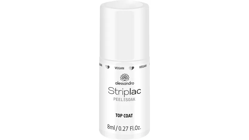 alessandro Striplac Peel or Soak top Coat - Vegan 8 ml