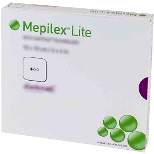MEPILEX Lite Schaumverband 10x10 cm steril  5 St  Verband