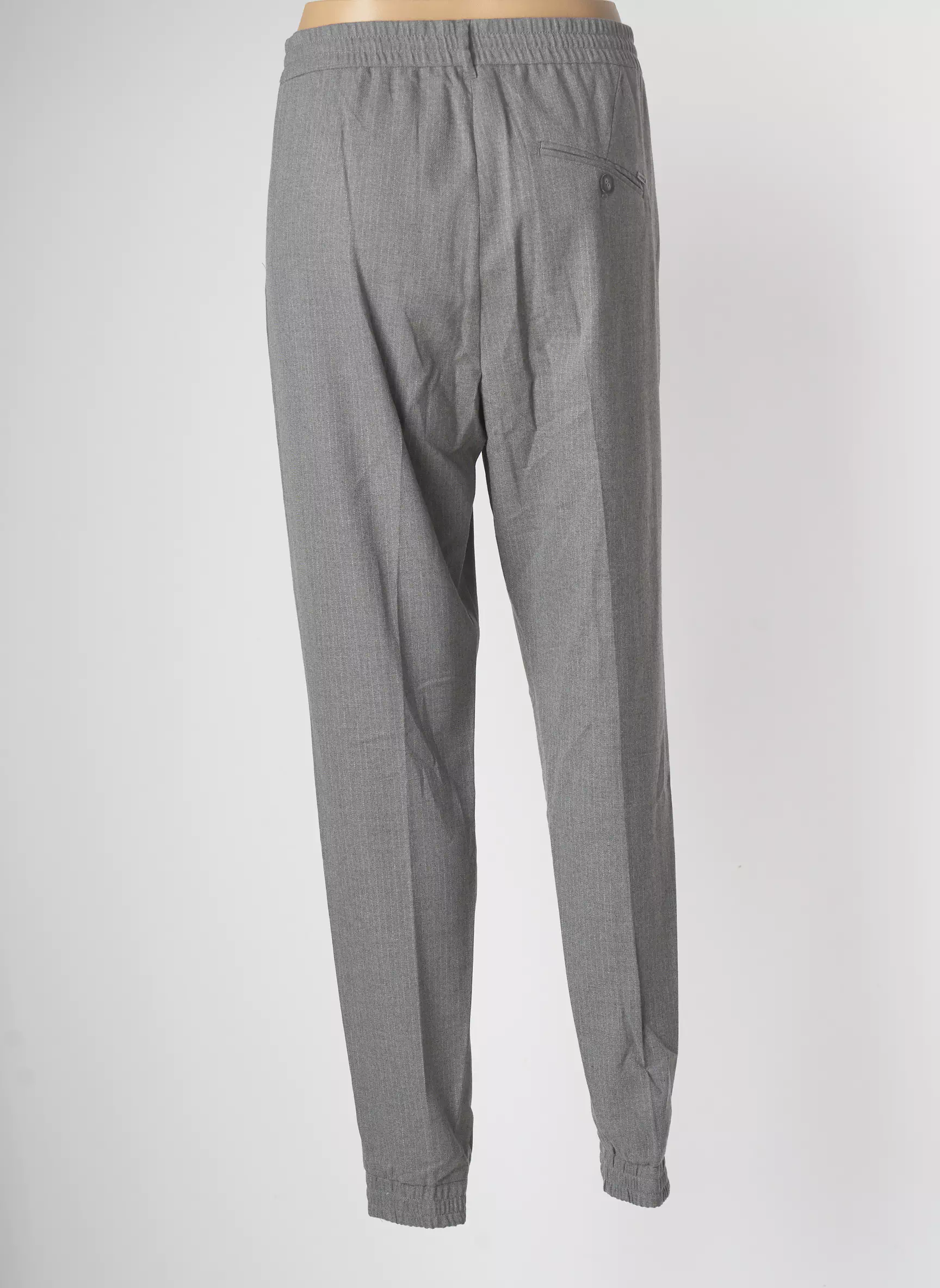 Sandwich Pantalons Slim Femme couleur gris