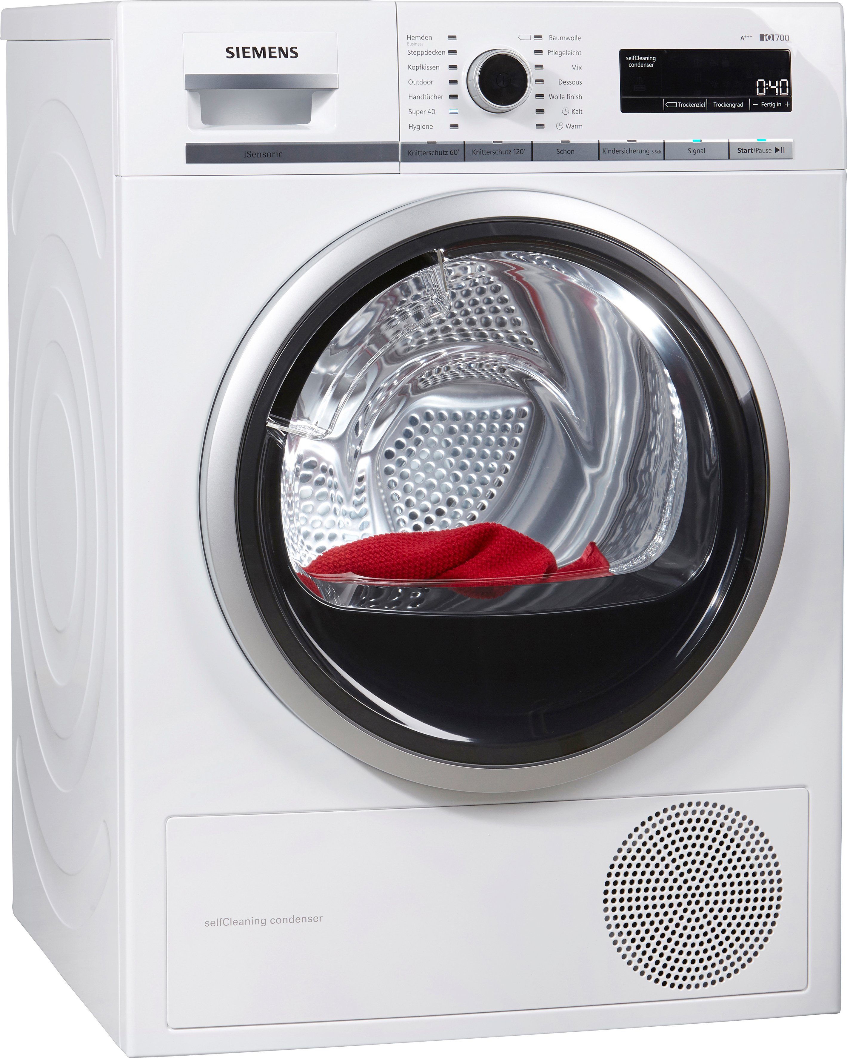 SIEMENS Wärmepumpentrockner iQ700 WT47W5W0, 8 kg