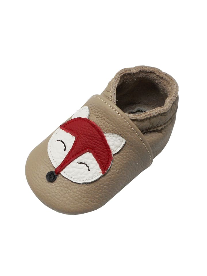 Yalion Leder-Krabbelschuhe 