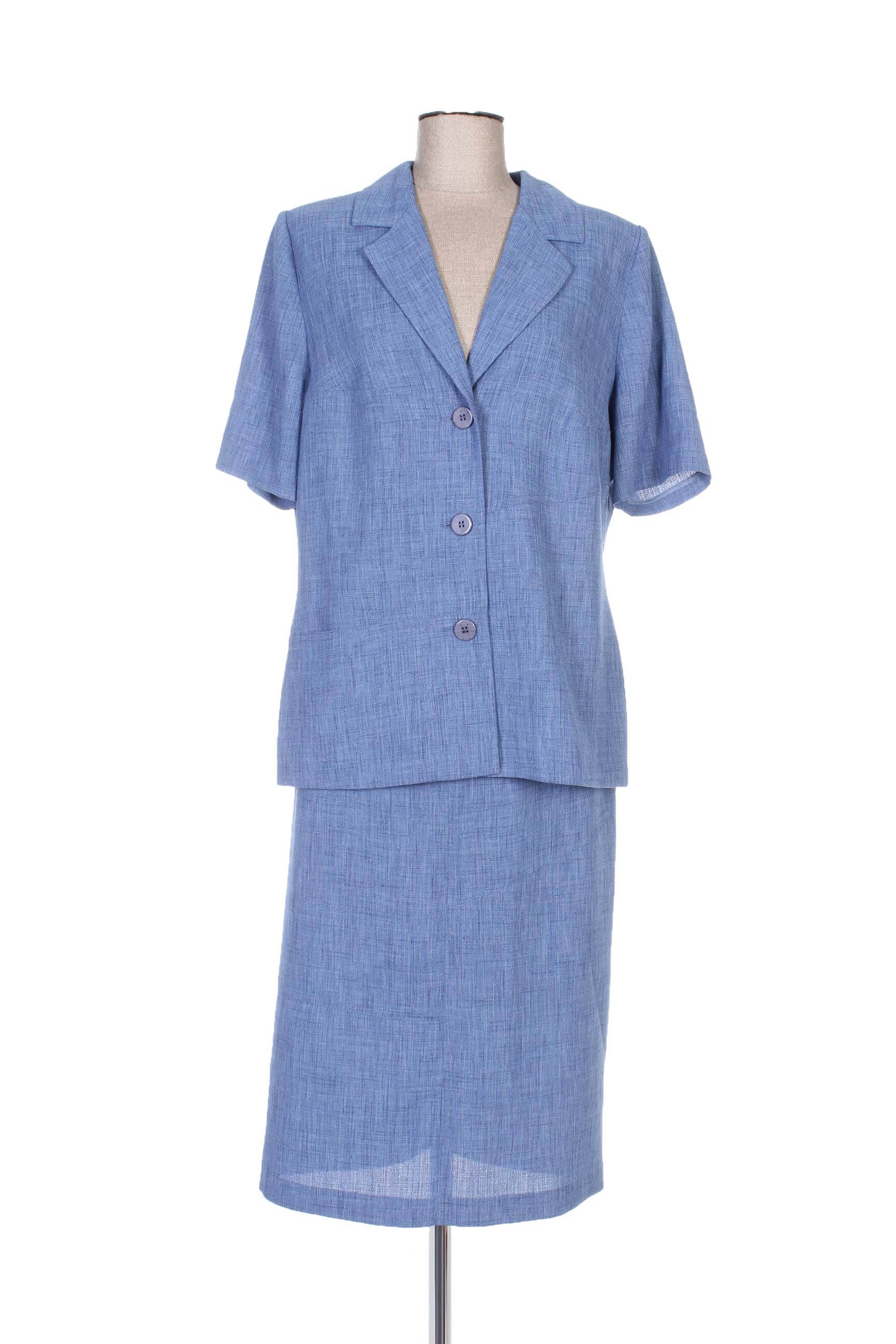 Regine Jupe Veste Femme couleur bleu