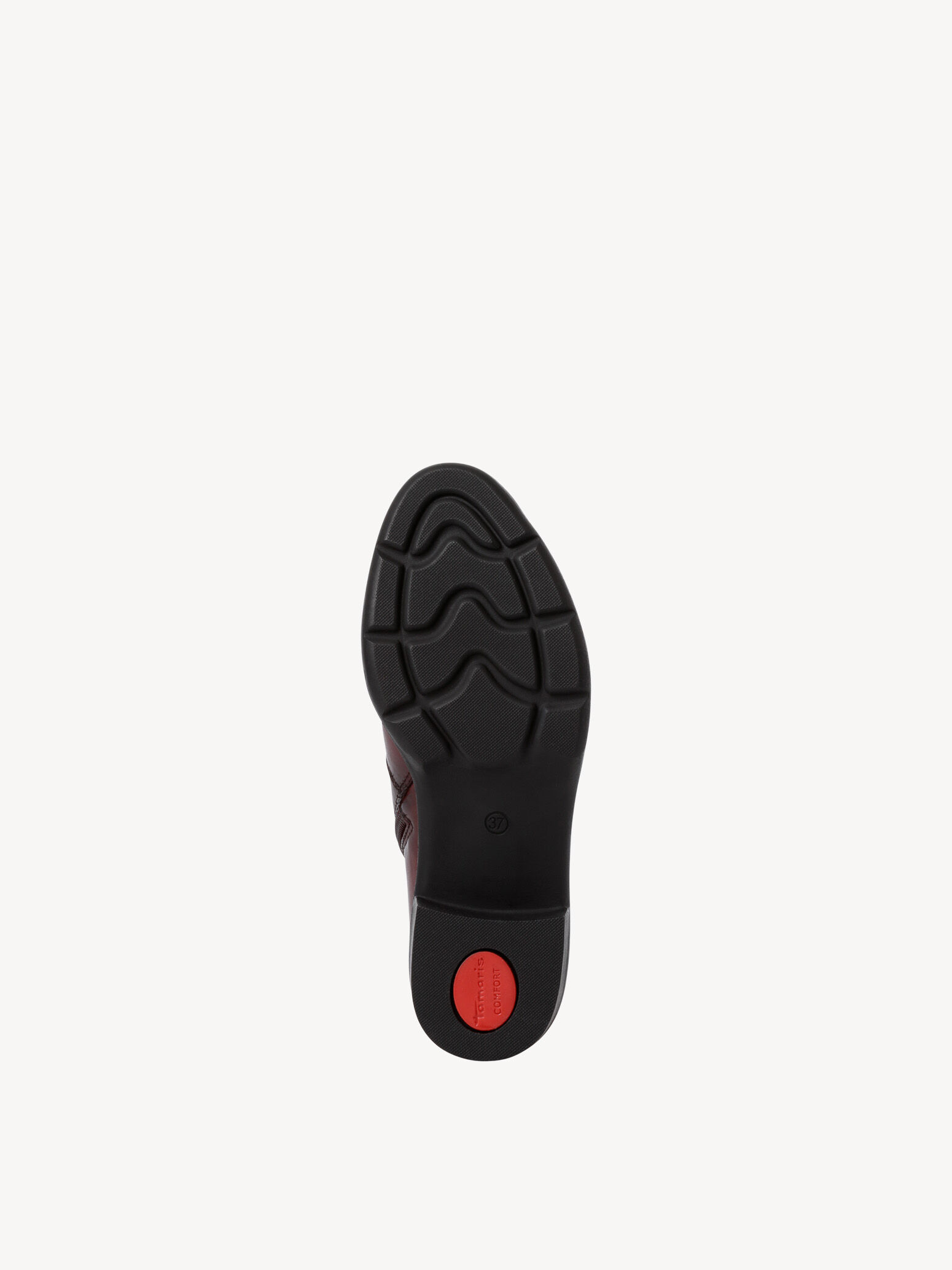 Bottine Chelsea en cuir - rouge
