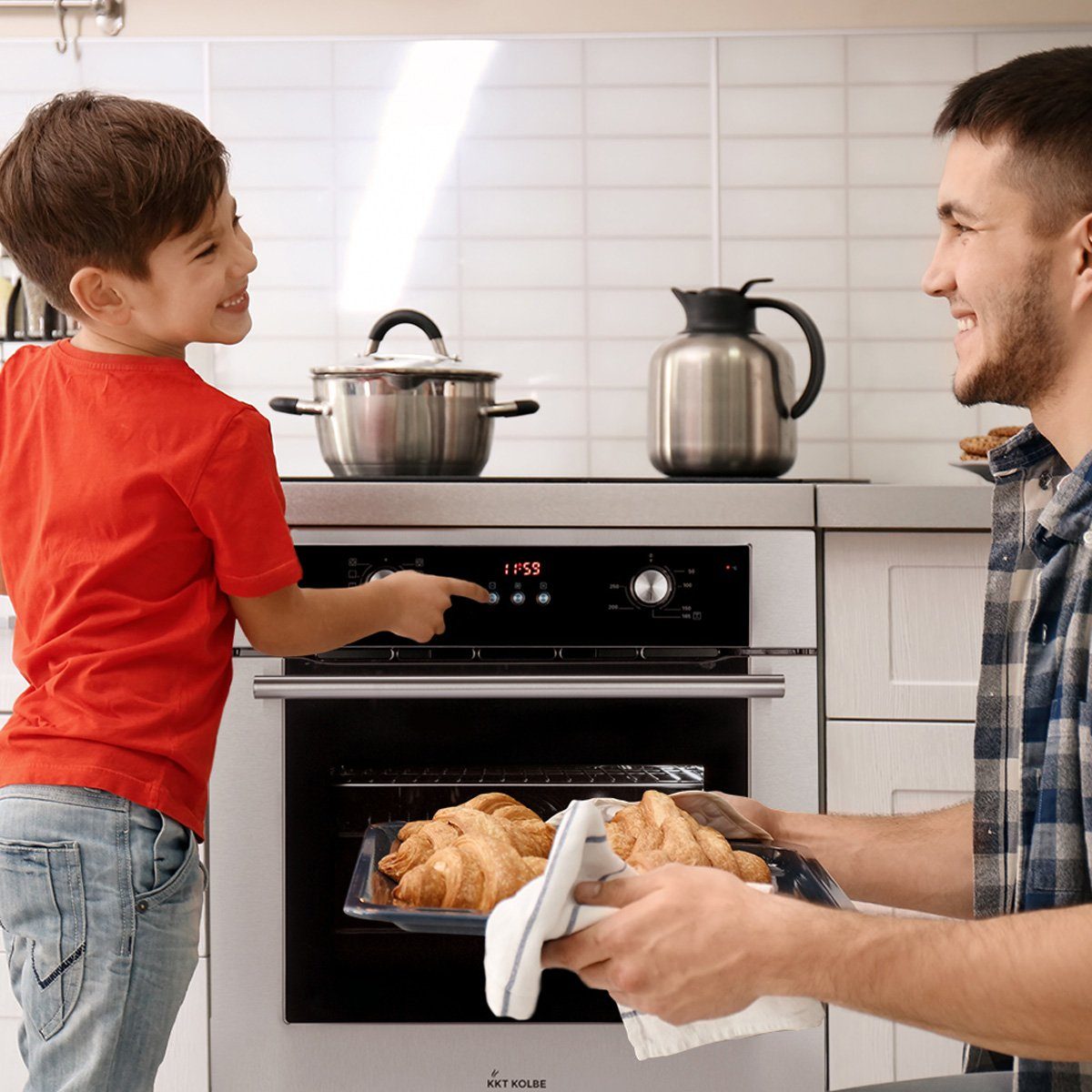 KKT KOLBE Backofen-Set KKT KOLBE Backofen und Induktionskochfeld SET88102FZ, mit siehe Bilder/Beschreibung, 60cm Einbau-Backofen BO8810SS + 59cm Induktionskochfeld IND5901FZ