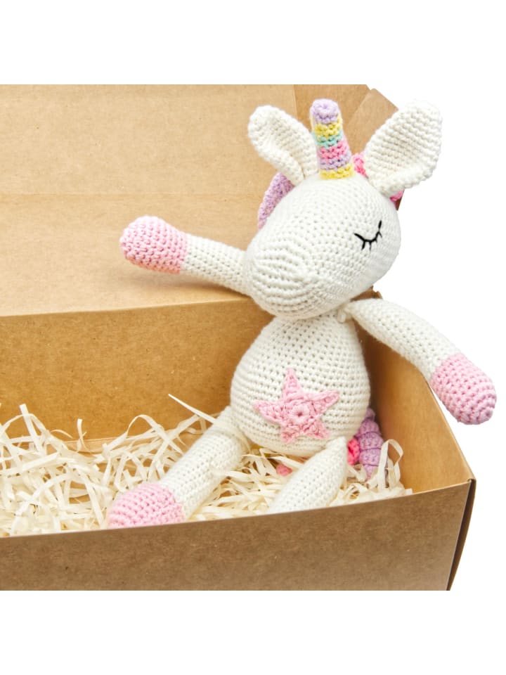 miniHeld Handgestrickter Einhorn 