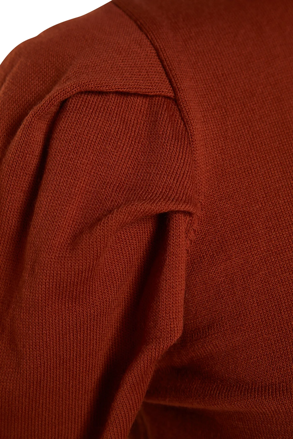 Trendyol Modest  Gerafftes Strickkleid mit gefliestem Rundhalsausschnitt und Schultern TCTAW23EB00047