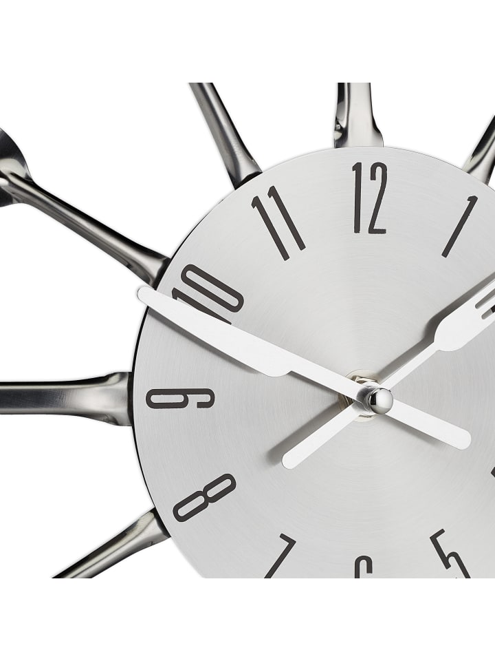 relaxdays Wanduhr Besteck günstig kaufen onesize