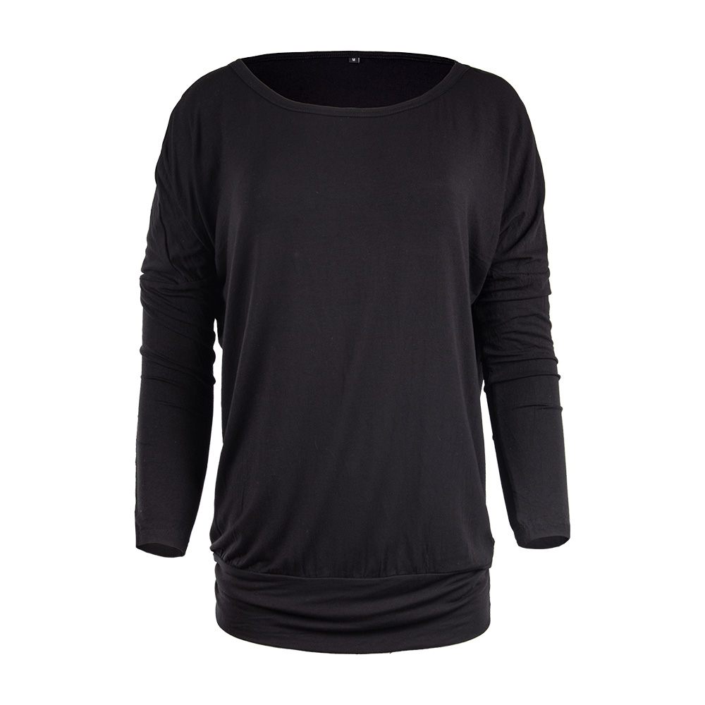 Damen Langarm-Shirt WAPPEN schwarz