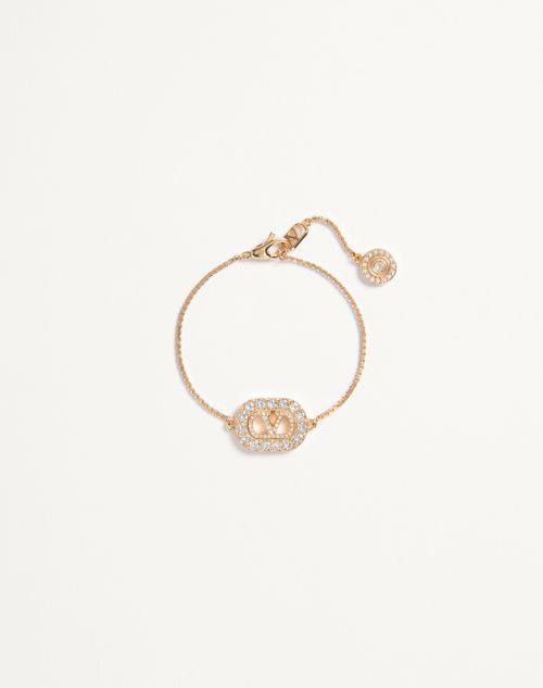 Pulseira exclusiva VLogo em metal e cristais Swarovski®