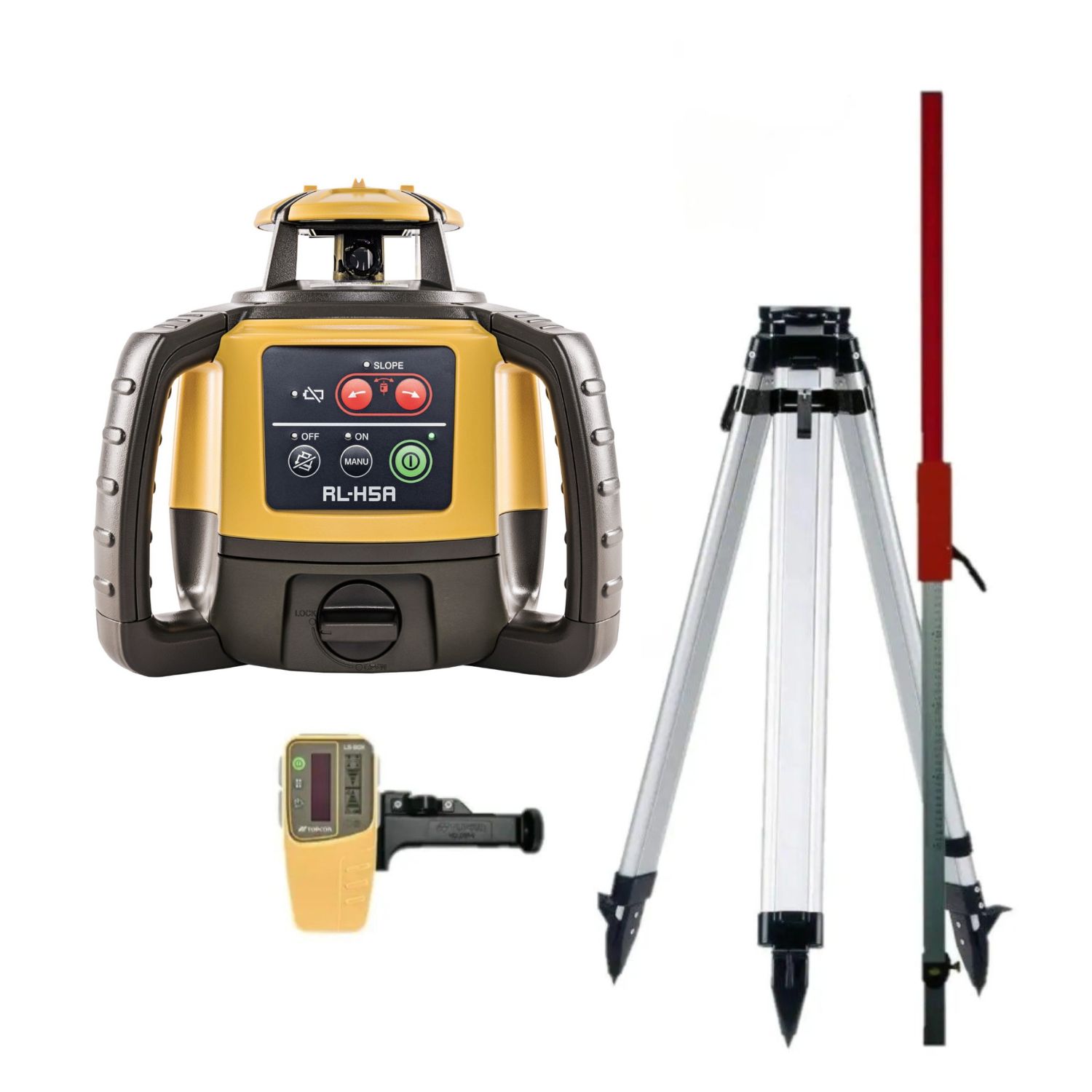 Topcon 1052624-01Set RL-H5A + LS-80X Građevinski laserski set – Profesionalni građevinski laser s jednim nagibom